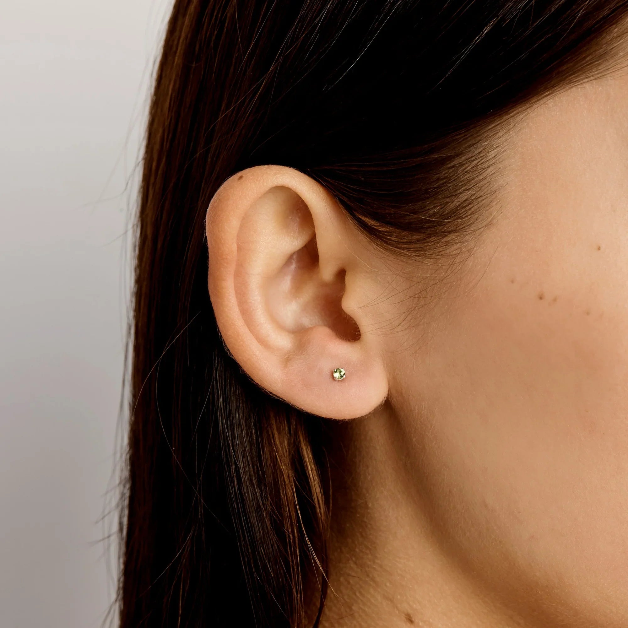 Delicate Peridot Studs