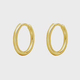 Round Huggie Gold 14mm