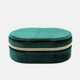 Sorrel Oval Jewellery Box - Green