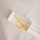 Reusable Glass Straw - Loopy Yellow/Pink