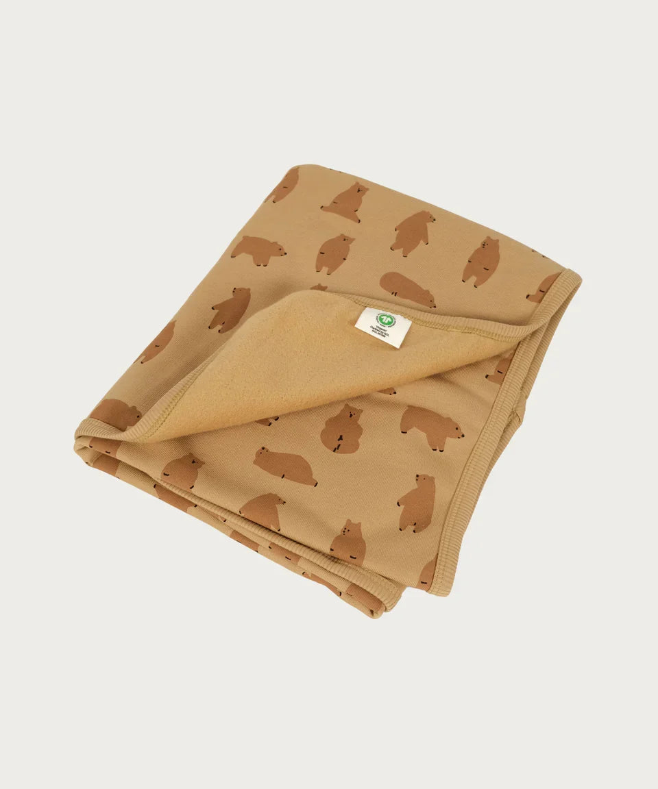 Organic Cotton Sweatshirt Blanket - Chubby Bear