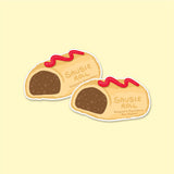 Sausie Roll Sticker