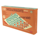 Wooden Chess & Draughts