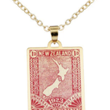 NZ Map - Stamp Necklace