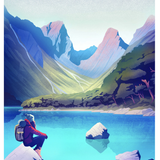 Routeburn Track - A3 Print