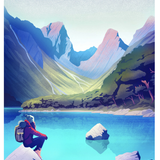 Routeburn Track - A4 Print
