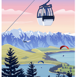 Queenstown Skyline - A4 Print