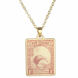 Kiwi - Stamp Necklace