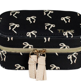 Rectangle Jewellery Case - Black Bow