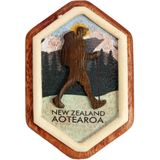 Wooden Magnet - Hiking
