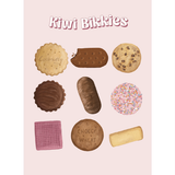 Kiwi Bikkies - A3 Poster