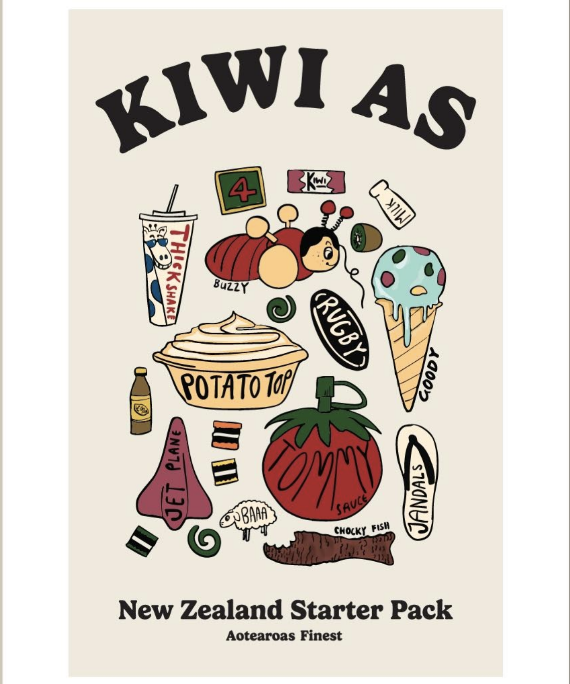 Kiwi As - A3 Poster