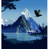 Mitre Peak, Milford Sound - A4 Print