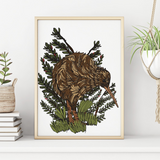 Kiwi Bird - A4