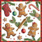 Paper Napkins Christmas - Pack of 20 - Gingerbread Cookies