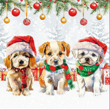 Paper Napkins - Pack of 20 - Funny Cute Puppies