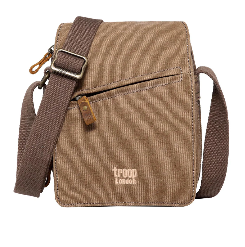 Classic Small Zip Front Cross Body Bag