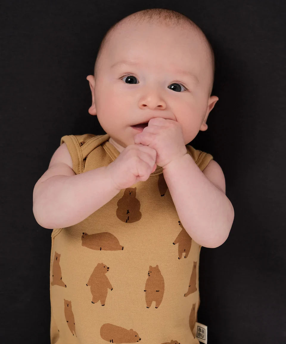 Singlet Bodysuit - Chubby Bear