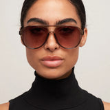 Otra Sunnies - Stevie - Trans Olive/ Brown Fade