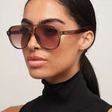 Otra Sunnies - Stevie - Trans Olive/ Brown Fade