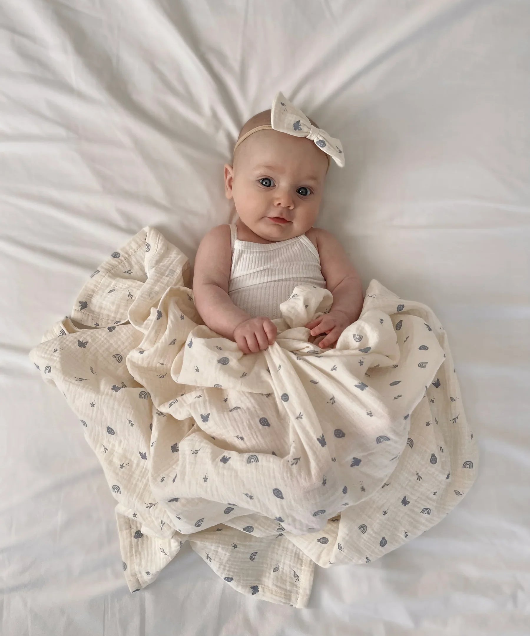 Organic Muslin Swaddle Enchanted Garden