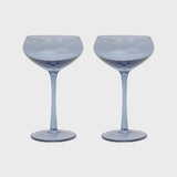 The Lou Coupe Glass - Set of 2 / Blue