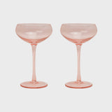 The Lou Coupe Glass - Set of 2 / Blush