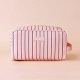 Rosé Pinstripe Wash Bag