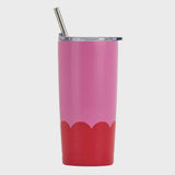 Smoothie Cup Wave 500ml - Pink Red