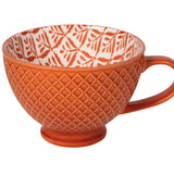 Copper Leaves - Latte Stoneware Mug