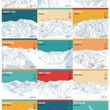 NZ Ski Maps - A3 Print