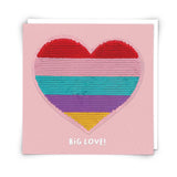 Heart - Sequin Patch Card