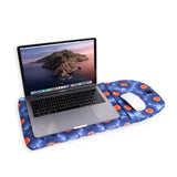 Puffy Floral Laptop Sleeve Blue 15"