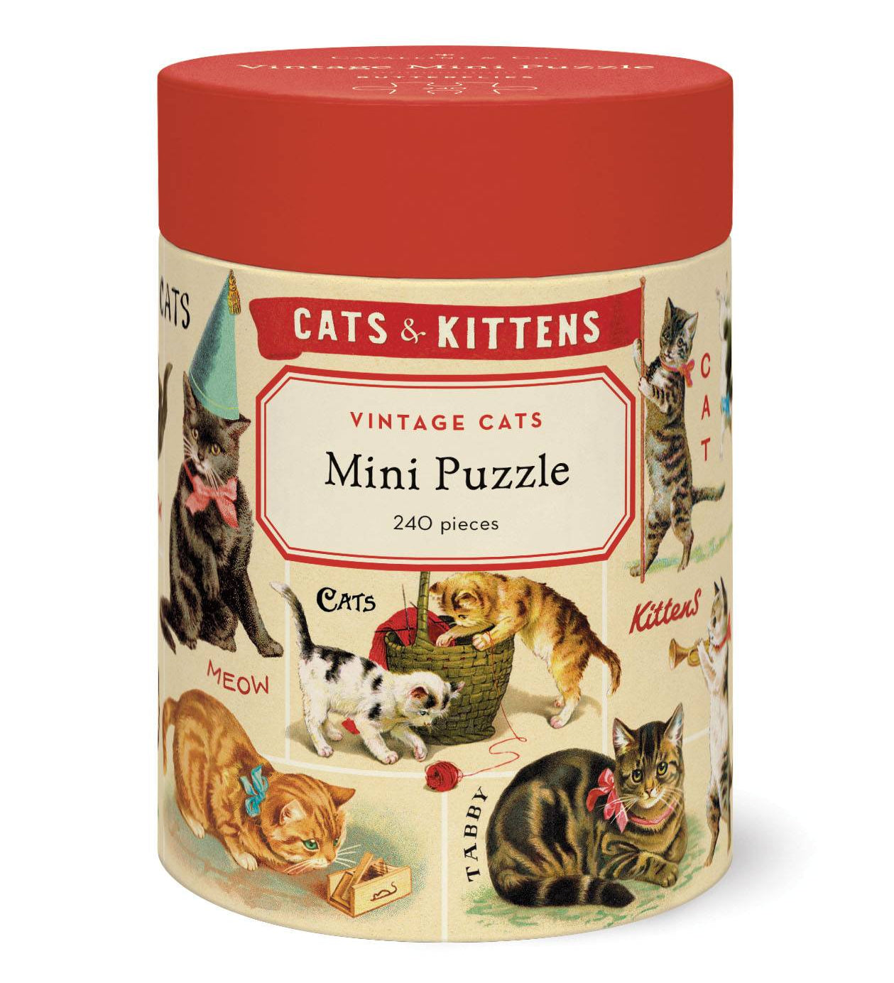 Vintage Cats 240 Pce - Mini Puzzle