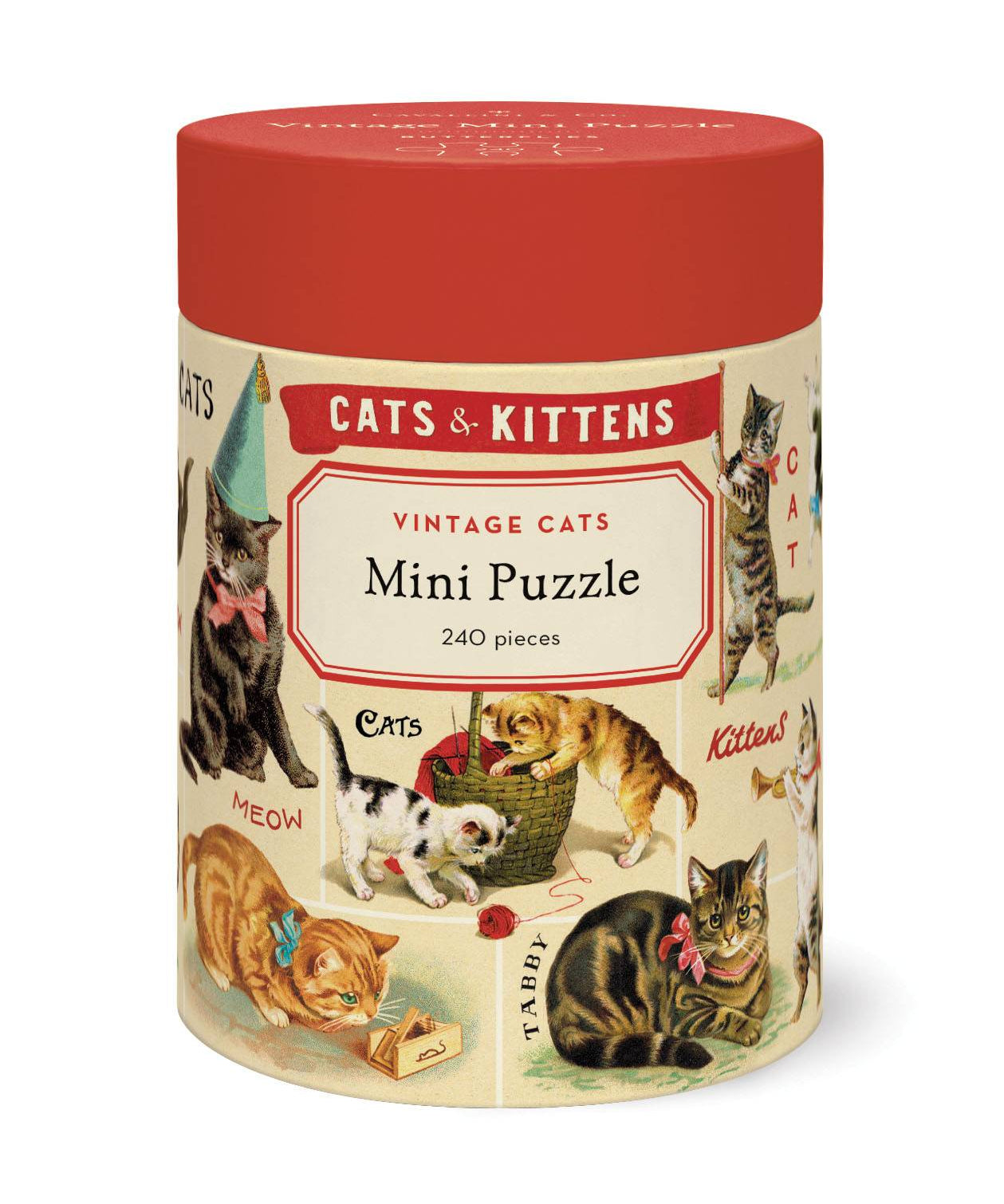 Vintage Cats 240 Pce - Mini Puzzle