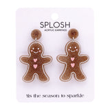 Gingerbread Man Earrings