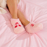 Fuzzy Booties - Wavy Cherry