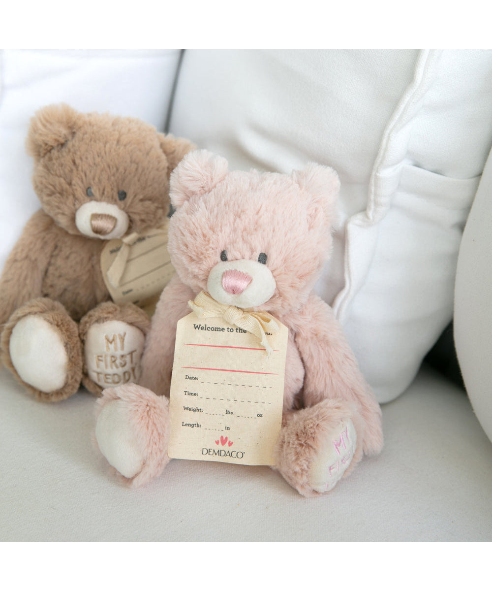 Demdaco My First Teddy Pink 24cm