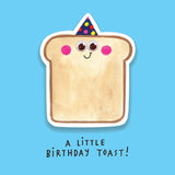 A Little Birthday Toast - Card