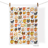 Kitty Parade 100% Cotton Tea Towel