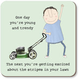Rosie Made A Thing - Lawn Stripes - Coaster