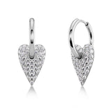 Amore Sparkle Hoops L Steel