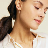 Crown Studs L Gold