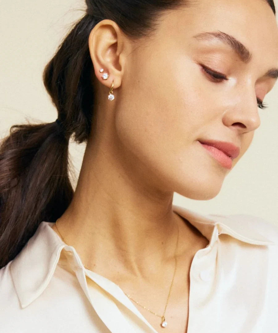 Crown Studs Gold
