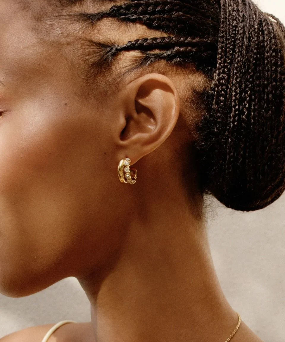 Grace Hoops L Gold