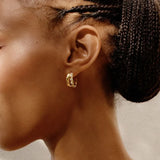 Grace Hoops L Gold