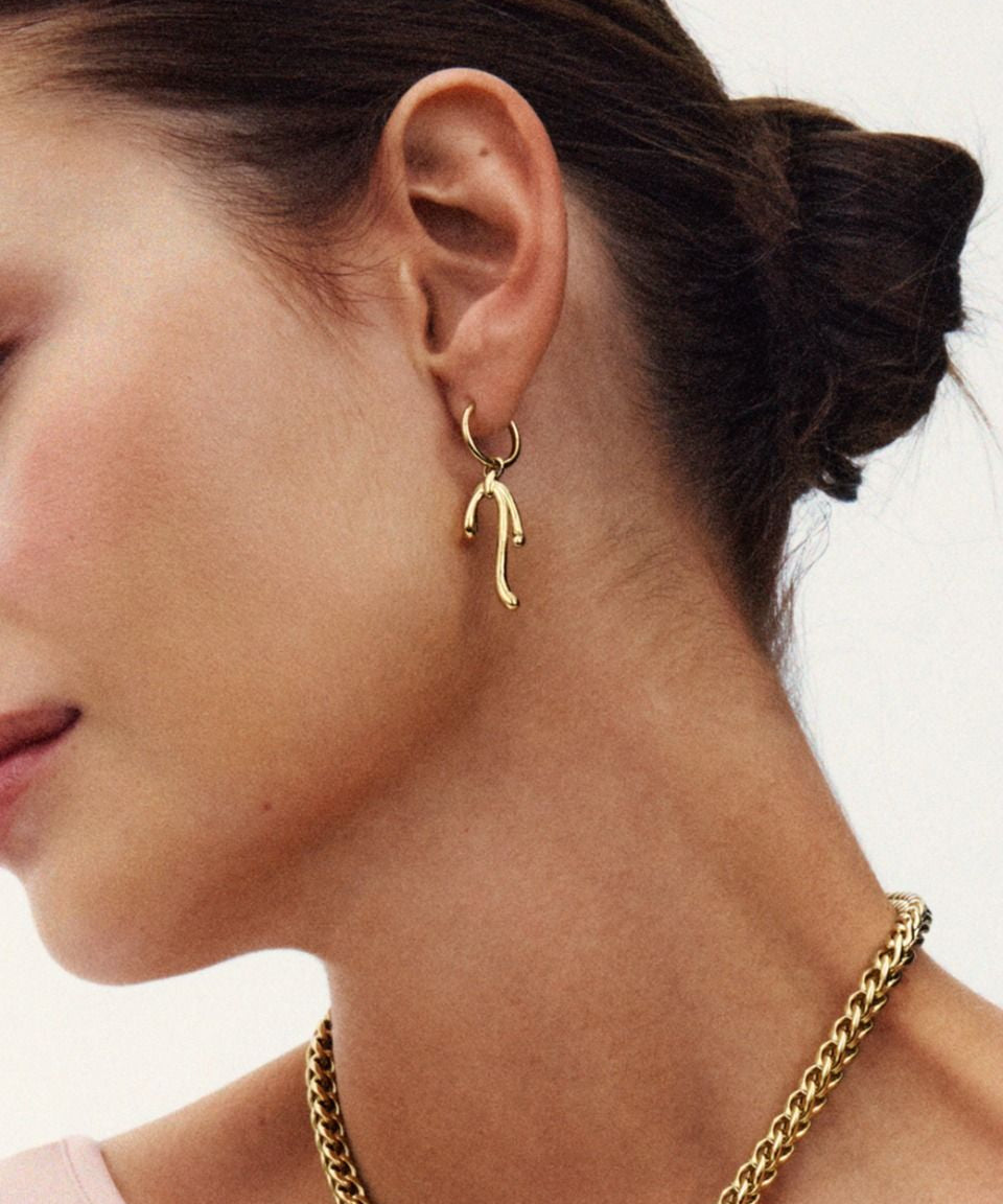 Lace Hoops Gold