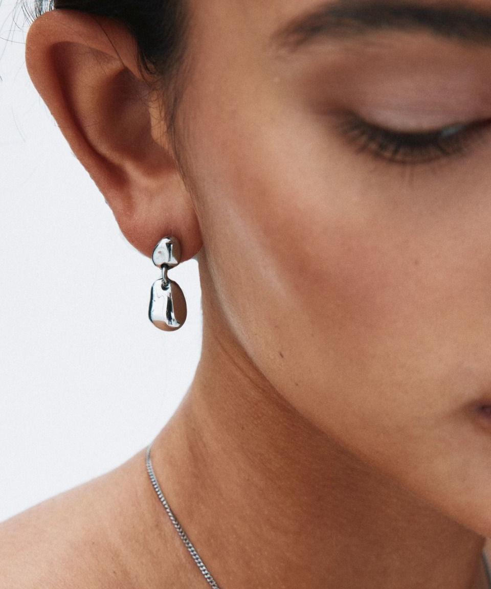 Leora Earrings Steel