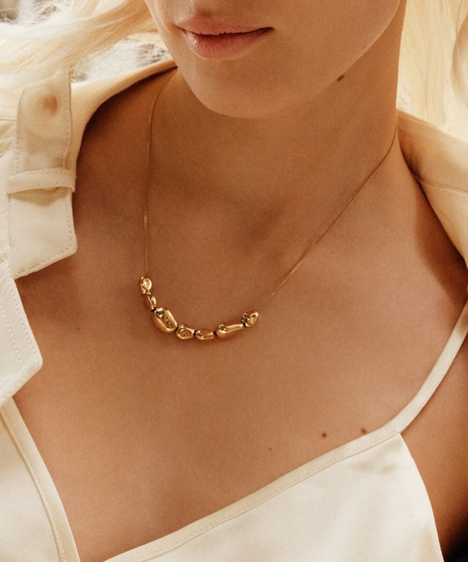 Leora Necklace Multi S Gold