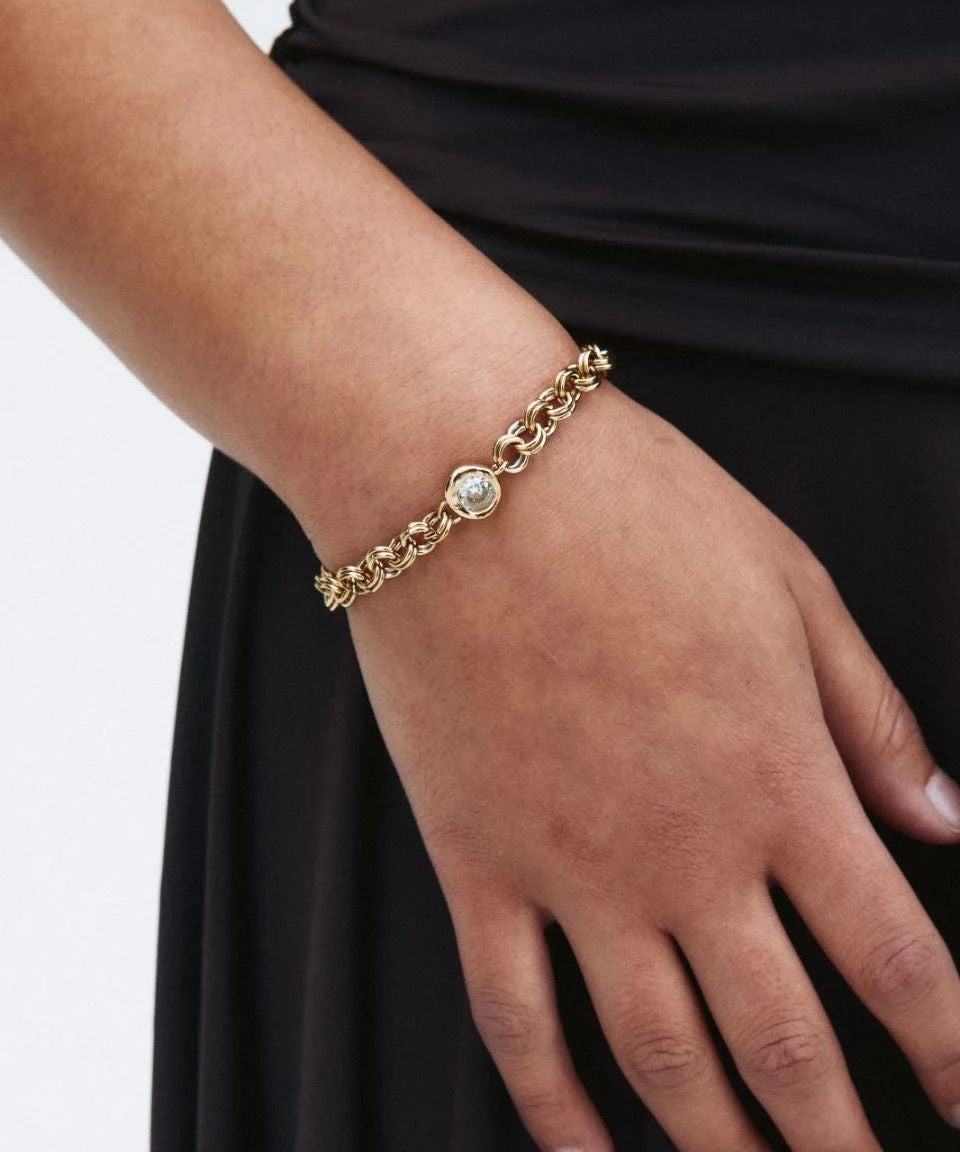 Ocean Gem Bracelet L Gold
